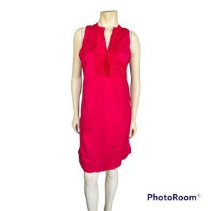 Alfani Lollipop Red Ruffle Front Dress